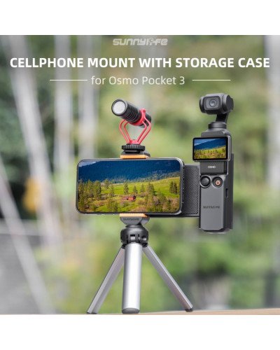 Phone Holder Mount Expansion Adapter Protective Cover for Osmo Pocket 3