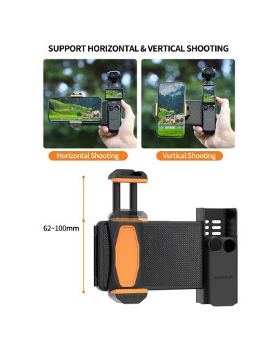 Phone Holder Mount Expansion Adapter Protective Cover for Osmo Pocket 3