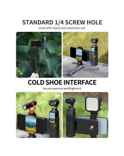 Phone Holder Mount Expansion Adapter Protective Cover for Osmo Pocket 3