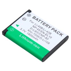 Camera Battery for Olympus Pentax D-Li63 Fuji NP-45 Nikon EN-EL10 NP80 CNP80 K7006-Z55