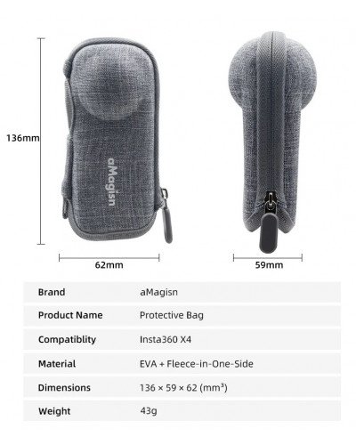 Insta360 X4 aMagisn Rechargeable Body Protection Bag Insta360 X4 aMagisn Rechargeable Body Protection Bag