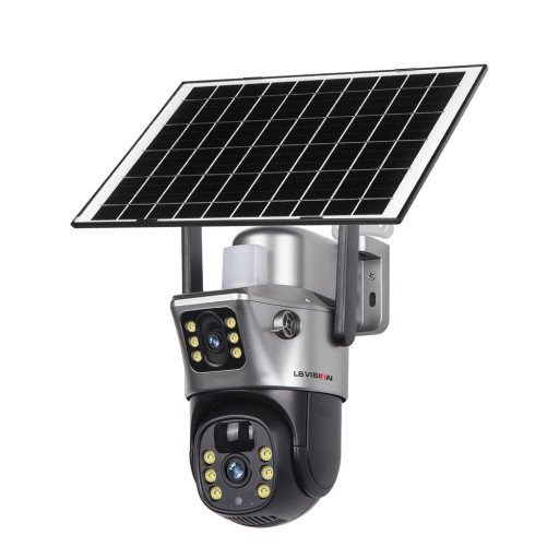 SOLAR CAMERA V380 LS-CS3-4G-EU 2K 4G Dual Lens PTZ 8W Solar Camera Outdoor