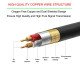 cable 1/4''Jack 6.5mm Male to XLR Male Microphone Mono Cable Foil+Braided Shielded 5M