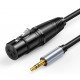 XLR to 3.5mm Audio Cable Microphone Balanced Analog Audio Cord XLR Female to AUX 3.5mm Jack for Computer Phone Speaker Amplifier 5M XLR to 3.5mm Audio Cable Microphone Balanced Analog Audio Cord XLR Female to AUX 3.5mm Jack for Computer Phone Speaker Amplifier 5M