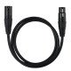 Cable XLR , XLR Male to XLR Male Balanced 3 PIN Microphone Cable , Black 5M 