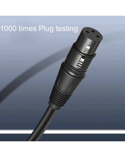 Cable XLR Cable, XLR Female to XLR Female Balanced 3 PIN Microphone Cable , Black 5M 