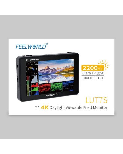 FEELWORLD T7 PLUS 7 Inch 3D LUT DSLR Camera Field Monitor with Waveform 4K HDMI Aluminum Housing