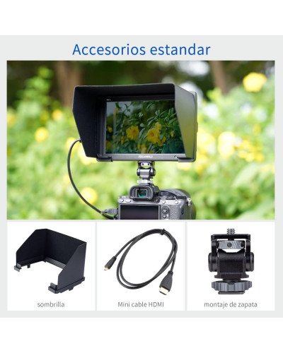 FEELWORLD T7 PLUS 7 Inch 3D LUT DSLR Camera Field Monitor with Waveform 4K HDMI Aluminum Housing FEELWORLD T7 PLUS 7 Inch 3D LUT DSLR Camera Field Monitor with Waveform 4K HDMI Aluminum Housing