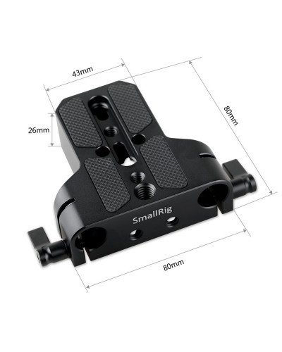 SmallRig Baseplate with Dual 15mm Rod Clamp