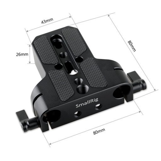 SmallRig Baseplate with Dual 15mm Rod Clamp