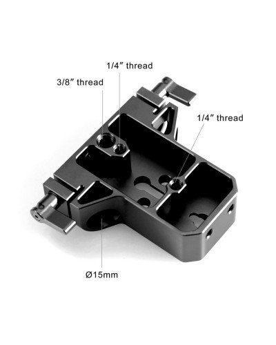 SmallRig Baseplate with Dual 15mm Rod Clamp
