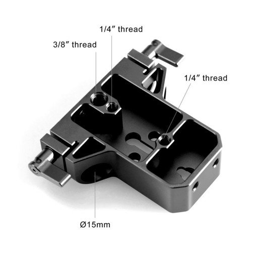SmallRig Baseplate with Dual 15mm Rod Clamp