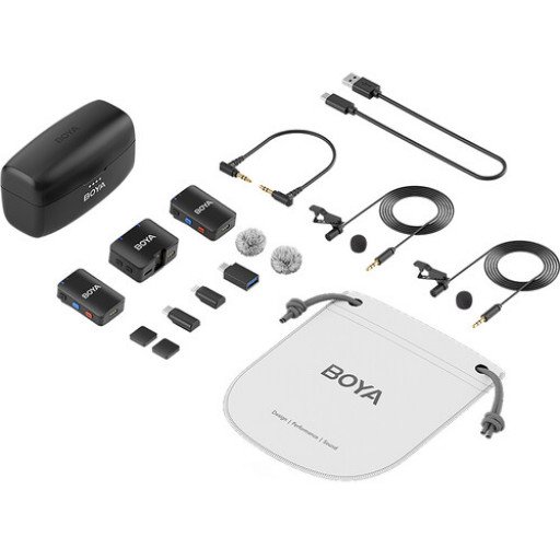 BOYA BOYAMIC 2-Person Wireless Microphone System for Cameras and Mobile Devices BOYA BOYAMIC 2-Person Wireless Microphone System for Cameras and Mobile Devices