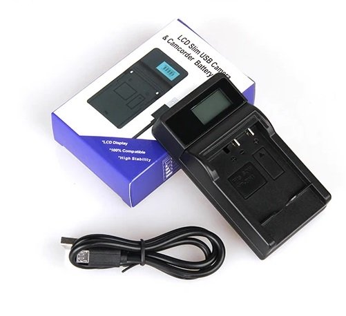 LCD Slim USB Charger for Fujifilm NP-30