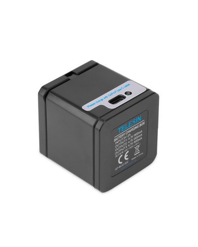 TELESIN 3 Slots LED Storage Charger Box for GoPro HERO 8/7/6/5