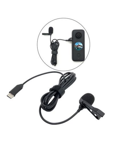 Lavalier Microphone Mini Mic Audio Recording for Insta360 X3 / x2