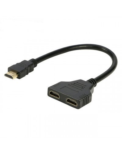 HDMI Male To Dual HDMI Female 1 To 2 Way Splitter