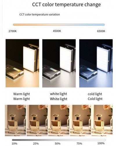 M140 Pocket Fill Light Dimmable 2700-6500k 2000mAh Portable LED Video Light