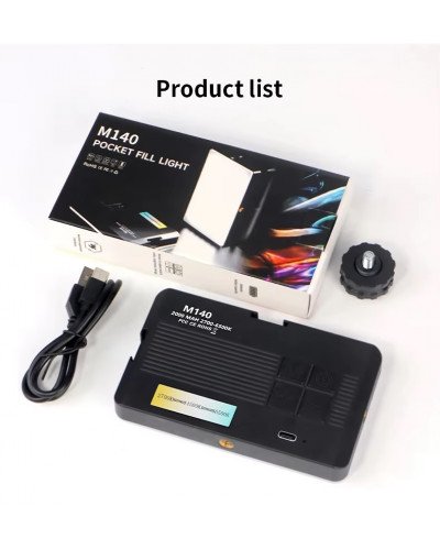 M140 Pocket Fill Light Dimmable 2700-6500k 2000mAh Portable LED Video Light
