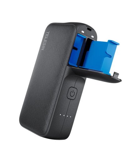 TELESIN Power Bank Storage Charging Case for GoPro Battery for GoPro Hero 12/11/10/9/8/7/6/5