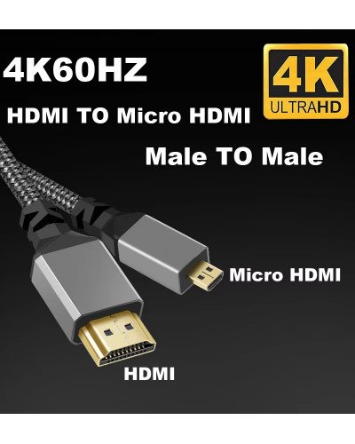 4K UHD HDMI TO MICRO HDMI 1M Cable 4K UHD HDMI TO MICRO HDMI 1M Cable