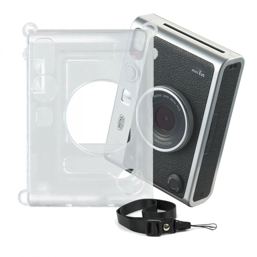FUJIFILM Instax Mini EVO Case Crystal PVC Instant Camera Hard Carrying ...