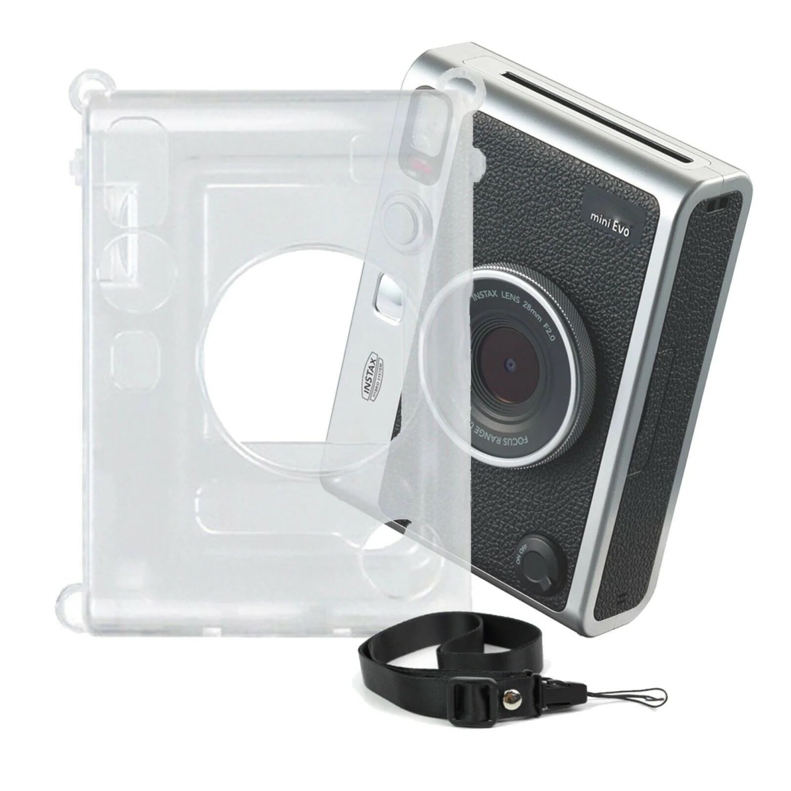 FUJIFILM Instax Mini EVO Case Crystal PVC Instant Camera Hard Carrying ...