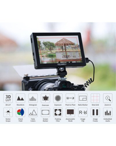 FeelWorld T7 PRO 7" High-Bright HDMI On-Camera Monitor with 3D LUTs