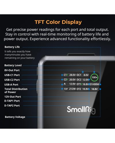 SmallRig VB212 Mini V-Mount Battery (212Wh Black)