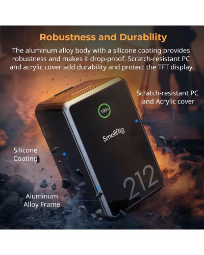 SmallRig VB212 Mini V-Mount Battery (212Wh Black)