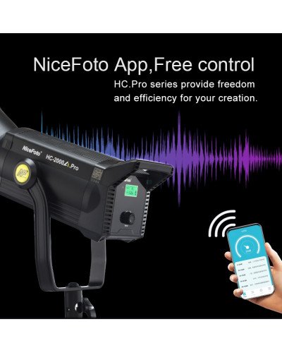 NiceFoto HC-2000A.Pro 200W Bi-Color COB LED Video Light NiceFoto HC-2000A.Pro 200W Bi-Color COB LED Video Light