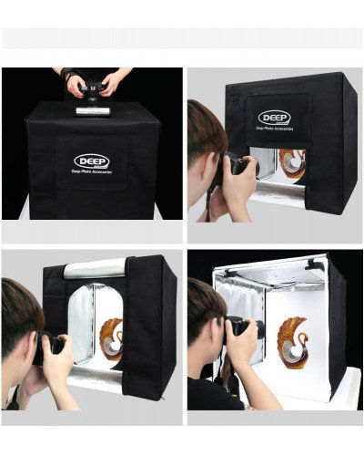 DEEP LED Studio-in-a-Box 80x80cm Bi-Color 3200K-5600K