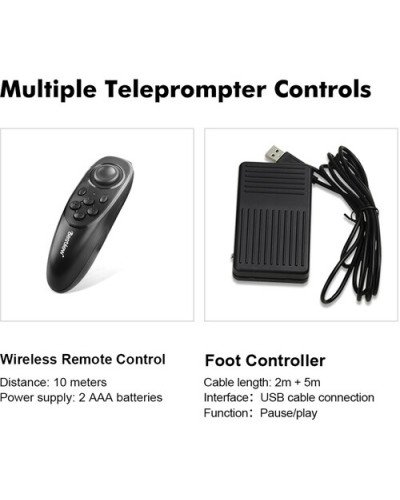 Desview T22 Teleprompter Set with 21.5" Self-Reversing Monitor