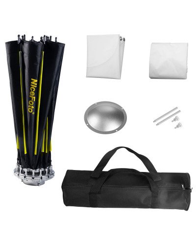 NiceFoto Quick Set Up Wide Angle Radome Softbox (with grid) 150cm