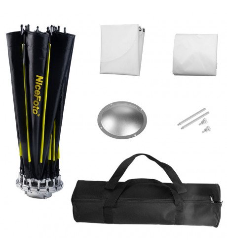 NiceFoto Quick Set Up Wide Angle Radome Softbox (with grid) 150cm