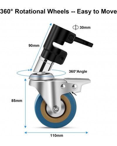 NiceFoto Y660IIB C-Light Stand with Casters