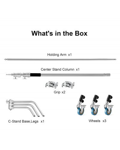 NiceFoto Y660IIB C-Light Stand with Casters