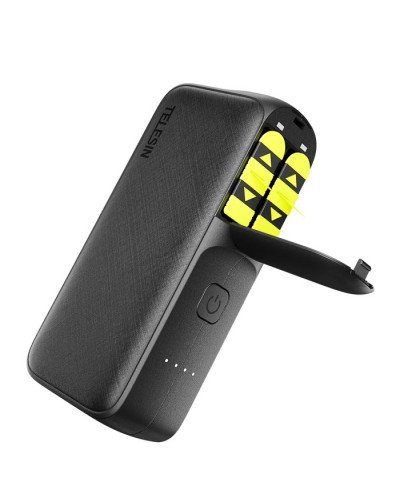 TELESIN Power Bank Storage Charging Case for GoPro Battery for GoPro Hero 12/11/10/9/8/7/6/5