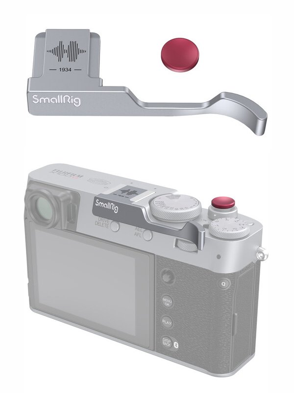 SmallRig Thumb Grip for FUJIFILM X100VI/X100V (Silver)