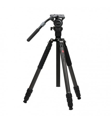 ProVision GOSTEADY 4-Sec Carbon Tripod with Video Head And Monopod