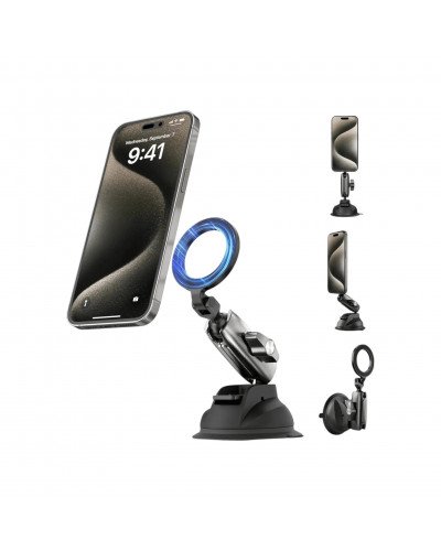 TELESIN Suction Cup Magnetic Phone Mount Holder Smartphone Magsafe
