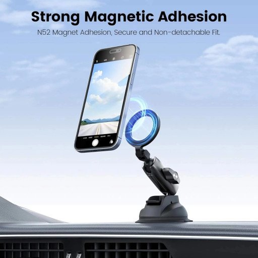 TELESIN Suction Cup Magnetic Phone Mount Holder Smartphone Magsafe TELESIN Suction Cup Magnetic Phone Mount Holder Smartphone Magsafe