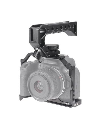 R10 Cage with Top Handle,Aluminium Alloy Camera Cage for Canon EOS R10 Mirrorless Cameras