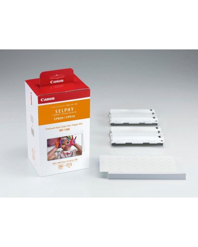 Canon SELPHY CP1500 Compact Photo Printer with RP-108 Color Ink and Paper Set