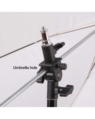 Mount Umbrella Holder with U Shape Tilt Adapter for Studio Light Stand