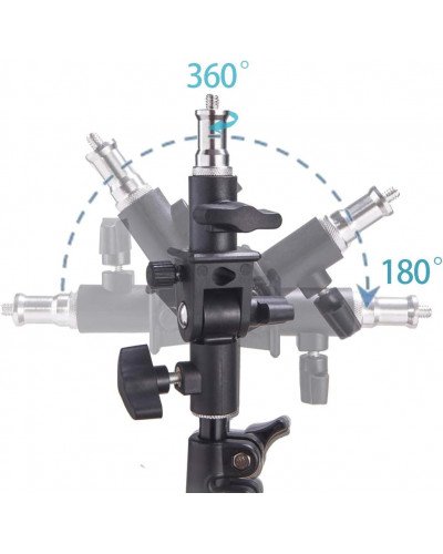 Mount Umbrella Holder with U Shape Tilt Adapter for Studio Light Stand