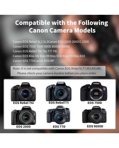 LP-E17 Dummy Battery ACK-E18 DR-E18 for Canon EOS R8 R10 77D 200D 250D 750D 760D 800D 850D 8000D RP