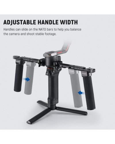 NEEWER GA006 Dual Handgrip for DJI RS4 RS4 Pro RS3 RS3 Pro RS2 RSC2 Ronin S SC Gimbal