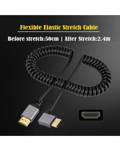 4K UHD HDMI TO HDMI LEFT 2.4m Cable