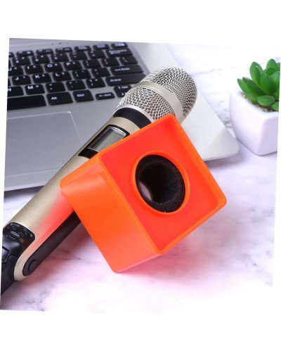 Orange ABS Mic Microphone Interview Square Logo Flag Station Orange ABS Mic Microphone Interview Square Logo Flag Station